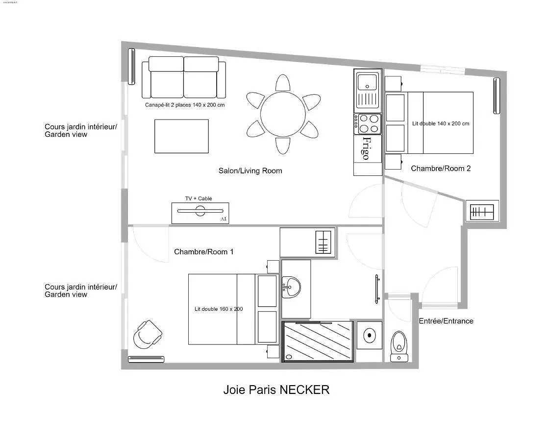 Apartment Joie Paris Bargue Paris